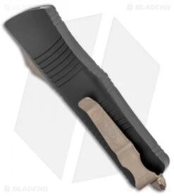 Microtech Troodon D/E OTF Automatic Knife Black (3" Bronze Apoc) 138-13AP -Microtech Microtech Troodon DE Black Bronze Apocalyptic 138 13AP BHQ 135900 jr side