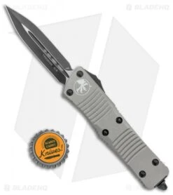 Microtech Troodon D/E OTF Automatic Knife Gray Titanium (3" Black) 138-1TG -Microtech Microtech Troodon DE Black STD Ti Gray 138 1TG BHQ 135901 jr bottlecap