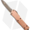 Microtech Signature Troodon D/E OTF Auto Bronze (2.9" Bronze Apocalyptic Serr) -Microtech Microtech Troodon DE Bronzed Apocalyptic Fully Serrated BHQ 144595 jr