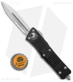 Microtech Troodon D/E OTF Automatic Knife (3" Stonewash Serr) 138-11 9 Microtech Troodon D/E OTF Automatic Knife (3" Stonewash Serr) 138-11 -Microtech Microtech Troodon DE OTF Auto SW Serr 138 11 BHQ 6107 jr bottlecap