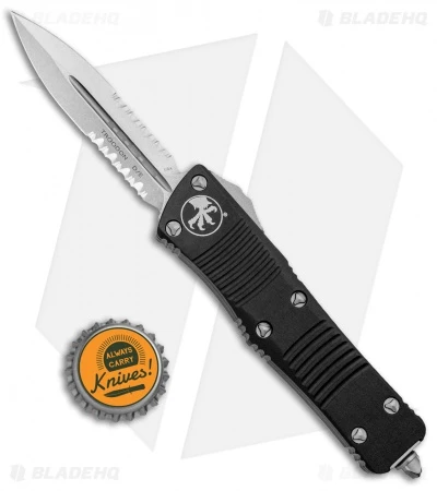 Microtech Troodon D/E OTF Automatic Knife (3" Stonewash Serr) 138-11 6 Microtech Troodon D/E OTF Automatic Knife (3" Stonewash Serr) 138-11 - Image 4