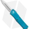 Microtech Troodon D/E OTF Automatic Knife Turquoise (3" Stonewash)