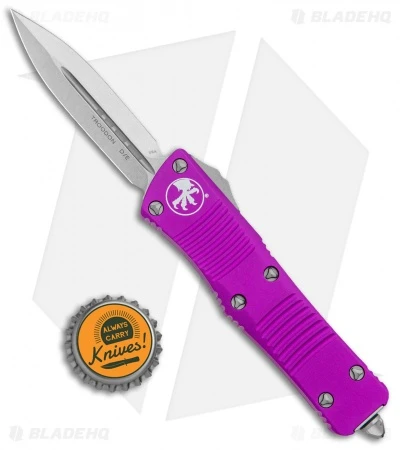 Microtech Troodon D/E OTF Automatic Knife Violet (3" Stonewash) 6 Microtech Troodon D/E OTF Automatic Knife Violet (3" Stonewash) - Image 4