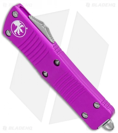 Microtech Troodon D/E OTF Automatic Knife Violet (3" Stonewash) 4 Microtech Troodon D/E OTF Automatic Knife Violet (3" Stonewash) - Image 2
