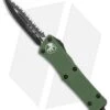 Microtech OD Green Troodon D/E OTF Automatic Knife (3" Black Full Serr) 138-3GR