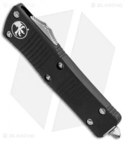 Microtech Troodon Drop Point OTF Automatic Knife (3" Black Serr) 139-2 -Microtech Microtech Troodon DP OTF Auto Black Serr 139 2 BHQ 11961 jr spine