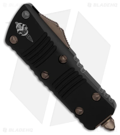 Microtech Mini Troodon Hellhound OTF Automatic Knife Black (1.9" Bronze) 819-13S 4 Microtech Mini Troodon Hellhound OTF Automatic Knife Black (1.9" Bronze) 819-13S - Image 2