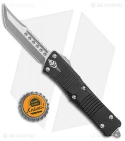 Microtech Signature Series Troodon Hellhound Tanto OTF Knife Black (3" Apoc) -Microtech Microtech Troodon Hellhound Tanto OTF Black Aluminum Apocalyptic 619 10AP BHQ 99964 jr bottlecap