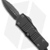 Microtech Troodon Mini D/E CA Legal OTF Auto Black (1.9" Black DLC Serr) -Microtech Microtech Troodon Mini DE CA Legal OTF Auto Shadow Black DLC Serr BHQ 146607 jr