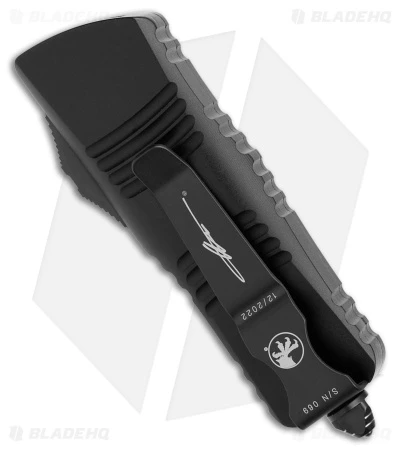 Microtech Troodon Mini D/E Signature Series OTF Automatic Knife(1.9" Damascus) 5 Microtech Troodon Mini D/E Signature Series OTF Automatic Knife(1.9" Damascus) - Image 3