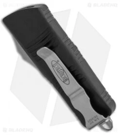 Microtech Troodon Mini T/E CA Legal OTF Automatic Knife Black (1.9" SW) 240-10 -Microtech Microtech Troodon Mini T E CA Legal OTF Automatic Knife Black 1.9S W 240 10 BHQ 117001 LS Side