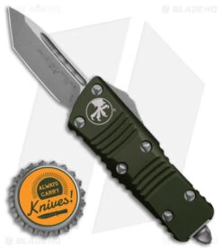 Microtech Troodon Mini T/E CA Legal OTF Auto Knife OD Green (1.9" Apocalyptic) -Microtech Microtech Troodon Mini TE CA Legal OTF AK OD Green 1in Apocalyptic BHQ 178243 td size
