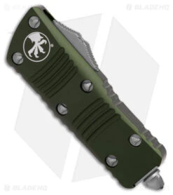 Microtech Troodon Mini T/E CA Legal OTF Auto Knife OD Green (1.9" Apocalyptic) -Microtech Microtech Troodon Mini TE CA Legal OTF AK OD Green 1in Apocalyptic BHQ 178243 td spine