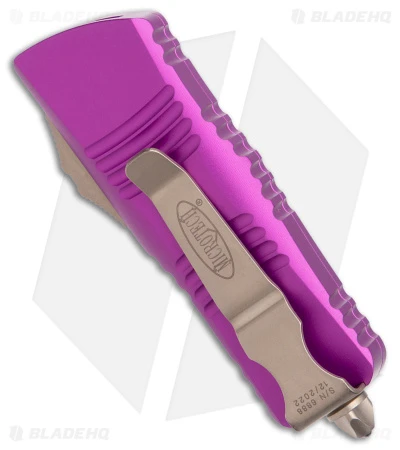 Microtech Troodon Mini T/E CA Legal OTF Auto Violet (1.9" Bronzed Standard) 5 Microtech Troodon Mini T/E CA Legal OTF Auto Violet (1.9" Bronzed Standard) - Image 3