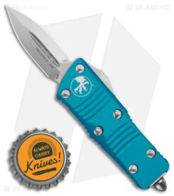 Microtech Troodon Mini D/E CA Legal OTF Auto Knife Turquoise (1.9" Stonewash) 9 Microtech Troodon Mini D/E CA Legal OTF Auto Knife Turquoise (1.9" Stonewash) -Microtech Microtech Troodon Mini Troodon DE AK Turquoise 1in SW BHQ 174568 td size