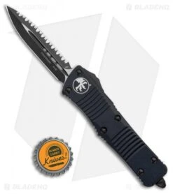 Microtech Troodon D/E OTF Automatic Knife Tactical (3" Black Full Serr) 138-3T 9 Microtech Troodon D/E OTF Automatic Knife Tactical (3" Black Full Serr) 138-3T -Microtech Microtech Troodon OTF Auto Black Tactical Dagger 138 3T BHQ 11847 ns bottlecap