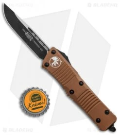 Microtech Troodon S/E OTF Automatic Knife Tan (3" Two-Tone) 139-1TA -Microtech Microtech Troodon S E OTF Automatic Knife Tan 3in Two Tone 139 1TA BHQ 27162 Bottlecap