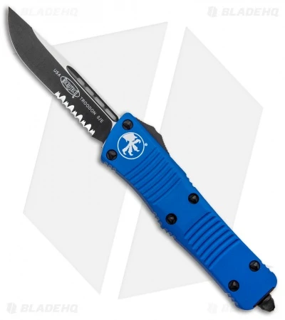 Microtech Troodon S/E OTF Automatic Knife Blue (3" Black Serr) 139-2BL 3 Microtech Troodon S/E OTF Automatic Knife Blue (3" Black Serr) 139-2BL