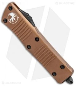 Microtech Troodon S/E OTF Automatic Knife Tan (3" Two-Tone) 139-1TA -Microtech Microtech Troodon SE OTF Auto Tan TT 139 1TA BHQ 27162 jr spine