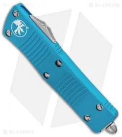 Microtech Troodon S/E OTF Automatic Knife Turquoise (3" Satin) 139-4TQ -Microtech Microtech Troodon SE OTF Auto Turquoise 139 4TQ BHQ 92998 jr spine