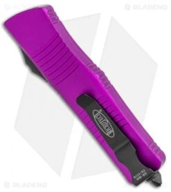 Microtech Troodon S/E OTF Automatic Knife Violet (3" Black Serr) 139-2VI -Microtech Microtech Troodon SE OTF Auto Violet Black Serr 139 2VI BHQ 97948 jr side