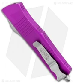Microtech Troodon S/E OTF Automatic Knife Violet (3" Stonewash) -Microtech Microtech Troodon SE OTF Auto Violet SW 139 10VI BHQ 97930 jr side