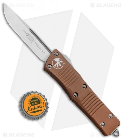Microtech Troodon S/E OTF Automatic Knife Tan (3" Satin) 139-4 TA 6 Microtech Troodon S/E OTF Automatic Knife Tan (3" Satin) 139-4 TA - Image 4