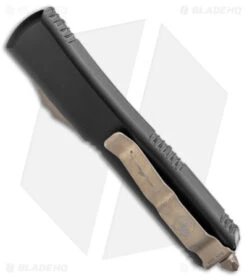 Microtech Ultratech D/E OTF Auto Knife Carbon Fiber (3.4" Bronze Apocalyptic) -Microtech Microtech UT DE OTF Auto CF Bronze BHQ 143146 jr side