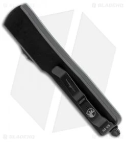 Microtech UTX-70 D/E OTF Automatic Knife Natural Jade G-10 (2.4" Black) -Microtech Microtech UTX 70 D E OTF Automatic Knife Natural G 10 Jade Black BHQ 104206 jr side