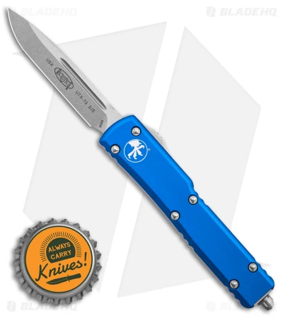 Microtech UTX-70 D/A S/E OTF Automatic Knife Blue (2.4" Stonewash) 148-10BL 6 Microtech UTX-70 D/A S/E OTF Automatic Knife Blue (2.4" Stonewash) 148-10BL - Image 4