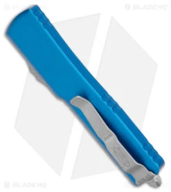 Microtech UTX-70 D/E OTF Automatic Knife Blue (2.4" Apocalyptic) -Microtech Microtech UTX 70 DE OTF AK Blue 2in Apocalyptic BHQ 176122 td side