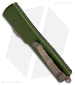 Microtech UTX-70 D/E OTF Automatic Knife OD Green (2.4" Bronze Apocalyptic) -Microtech Microtech UTX 70 DE OTF AK OD Green 2in Bronze Apocalyptic BHQ 176100 td side