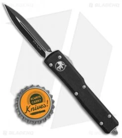 Microtech UTX-70 D/E OTF Automatic Knife CC (2.4" Black) 147-1 -Microtech Microtech UTX 70 DE OTF Auto CC Black 147 BHQ 4703 jr bottlecap 1