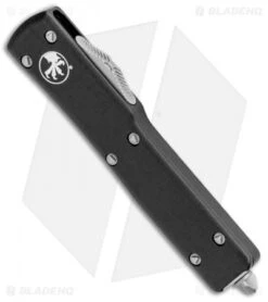 Microtech UTX-70 D/E OTF Automatic Knife CC (2.4" Black) 147-1 -Microtech Microtech UTX 70 DE OTF Auto CC Black 147 BHQ 4703 jr spine