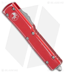 Microtech UTX-70 D/E OTF Automatic Knife Distressed Red Alum (2.4" Apocalyptic) 7 Microtech UTX-70 D/E OTF Automatic Knife Distressed Red Alum (2.4" Apocalyptic) -Microtech Microtech UTX 70 DE OTF Auto Distressed Red Apocalyptic BHQ 178797 jr spine