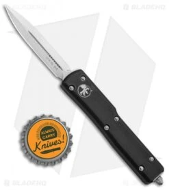 Microtech UTX-70 D/E OTF Automatic Knife (2.4" Stonewash) 147-10 -Microtech Microtech UTX 70 DE OTF Auto SW 147 10 BHQ 6976 jr bottlecap 1