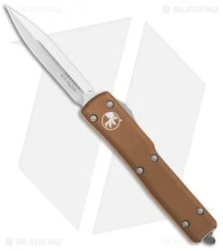 Microtech UTX-70 D/E OTF Automatic Knife Tan CC (2.4" Satin)