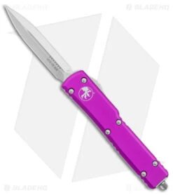 Microtech UTX-70 D/E Dagger OTF Automatic Knife Violet (2.4" Satin) 147-4VI