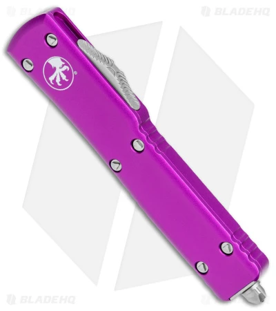 Microtech UTX-70 D/E Dagger OTF Automatic Knife Violet (2.4" Satin) 147-4VI 4 Microtech UTX-70 D/E Dagger OTF Automatic Knife Violet (2.4" Satin) 147-4VI - Image 2