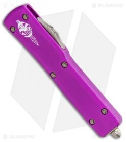 Microtech Signature Series UTX-70 HH Tanto OTF Knife Violet (2.4" Bronze SW) 7 Microtech Signature Series UTX-70 HH Tanto OTF Knife Violet (2.4" Bronze SW) -Microtech Microtech UTX 70 HH Tanto OTF Violet Bronze SW 419 13VIS BHQ 112170 jr spine