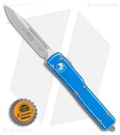 Microtech UTX-70 S/E OTF Automatic Knife Distressed Blue (2.4" Apocalyptic) -Microtech Microtech UTX 70 S E OTF Automatic Knife Distressed Blue 2.4 Apocalyptic BHQ 120310 LS Bottlecap
