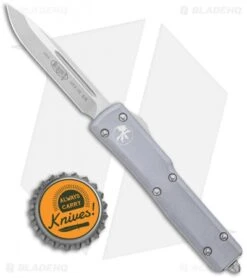 Microtech UTX-70 D/A OTF S/E Automatic Knife Gray (2.4" Stonewash) -Microtech Microtech UTX 70 SE Gray SW BHQ 98310 jr bottlecap