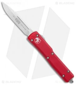 Microtech UTX-70 S/E OTF Automatic Knife Red (2.4" Satin) 148-4RD