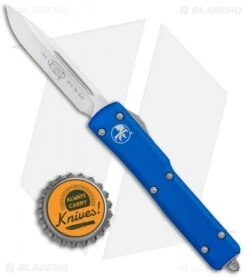 Microtech UTX-70 S/E OTF Automatic Knife Blue (2.4" Satin) -Microtech Microtech UTX 70 SE OTF Automatic Blue Satin 148 4BL BHQ 98359 jr bottlecap