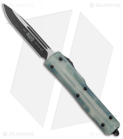 Microtech Signature Series UTX-70 S/E OTF Auto Knife Jade G-10 (2.4" Black) 3 Microtech Signature Series UTX-70 S/E OTF Auto Knife Jade G-10 (2.4" Black)