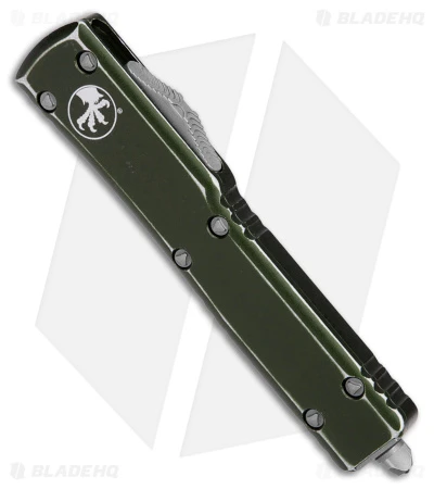 Microtech UTX-70 Spartan OTF Auto Knife Distressed OD Green (2.5" Apocalyptic) 4 Microtech UTX-70 Spartan OTF Auto Knife Distressed OD Green (2.5" Apocalyptic) - Image 2