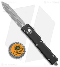 Microtech UTX-70 Spartan OTF Automatic Knife Black Aluminum (2.4" Apocalyptic ) -Microtech Microtech UTX 70 Spartan OTF Auto Black Apocalyptic BHQ 178725 jr bottlecap