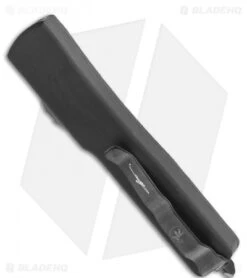 Microtech Signature Series UTX-70 Spartan OTF Auto Knife CF (2.4" Black DLC) -Microtech Microtech UTX 70 Spartan OTF Auto CF Black 249 1DLCTCFS BHQ 121888 jr side