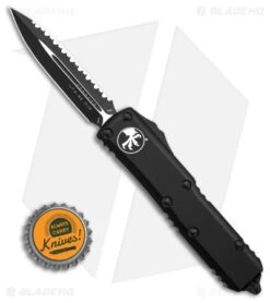 Microtech UTX-85 D/E OTF Auto Knife Black Dagger (3.125" Black Serr) 232-3T 9 Microtech UTX-85 D/E OTF Auto Knife Black Dagger (3.125" Black Serr) 232-3T -Microtech Microtech UTX 85 D E OTF Auto Knife Black Dagger 3in Serr Black BHQ 142701 td size