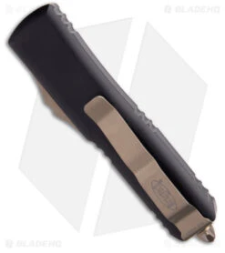 Microtech UTX-85 D/E OTF Automatic Knife Black (3.1" Bronzed) 232-14 -Microtech Microtech UTX 85 D E OTF Automatic Knife Black Bronzed 232 14 BHQ 181094 KC side
